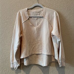 Pilcro Cream Sweatshirt